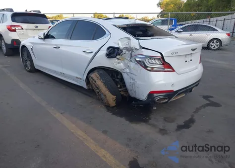 2019 Genesis G70 3.3T Advanced z USA, uszkodzony, nr VIN KMTG34LE3KU021930